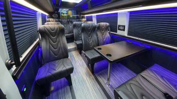 roseville 18 passenger sprinter van interior