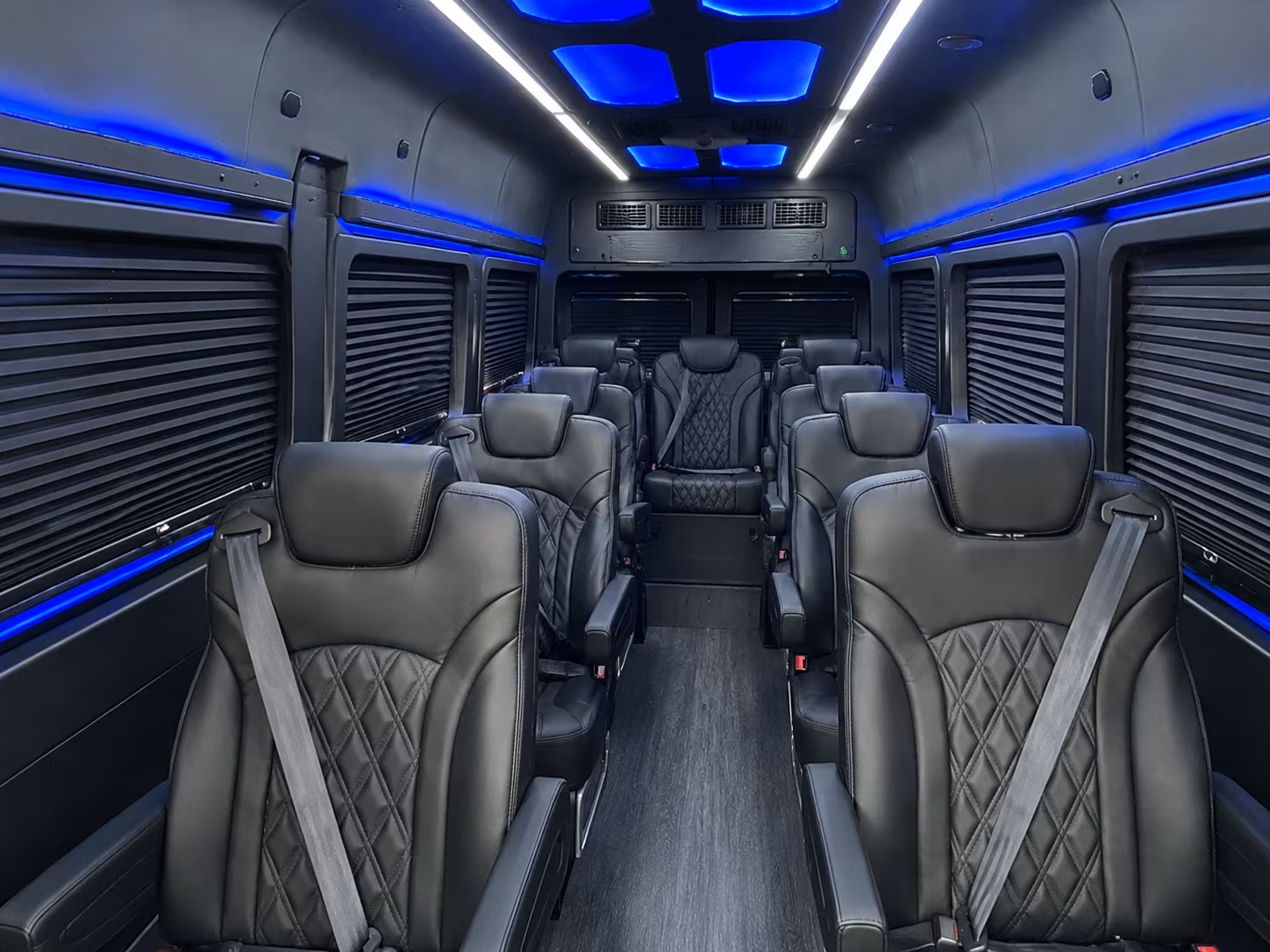 roseville 10 passenger sprinter van inside