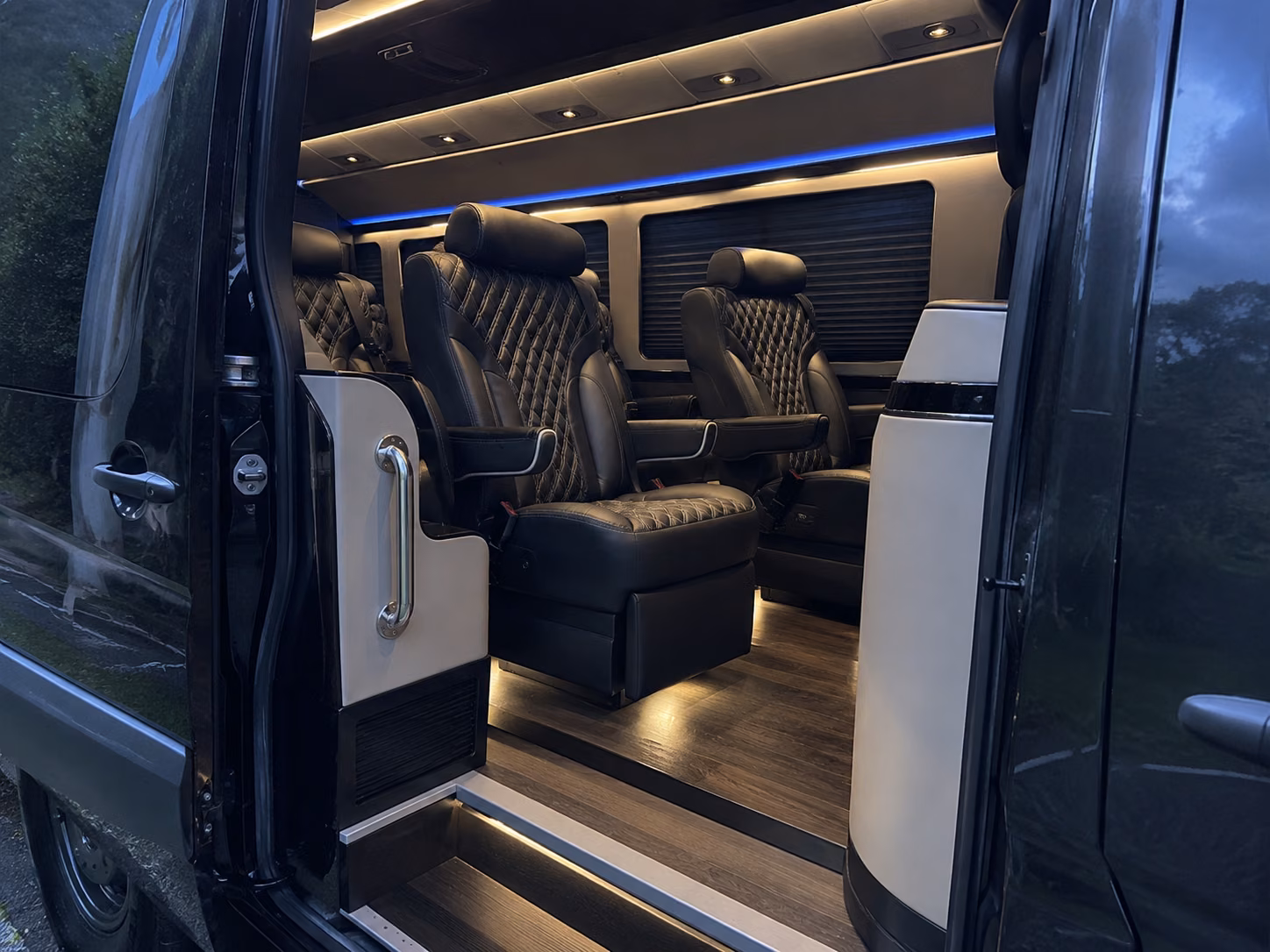 roseville 20 passenger sprinter van inside